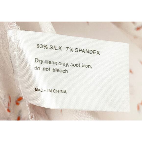 Frankies Bikinis Women's Fifi Silk Blend Cover Up Shirt Floral Sweet Rose Whimsy - Picture 6 of 6